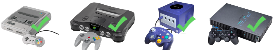 Supported consoles